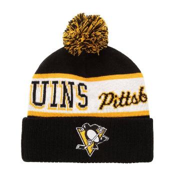 Mitchell & Ness NHL Block Sweep Pom Knit Pittsburgh Penguins black - UNI