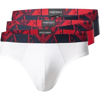 Emporio Armani EA7  3 PACK BRIEF 111734 4F715  Spodky Červená