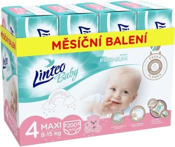 Eldobható pelenka LINTEO Baby Premium MAXI (8-15 kg) 200 db