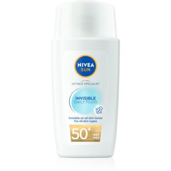 NIVEA SUN Invisible Daily Fluid ľahký ochranný fluid SPF 50+ 40 ml
