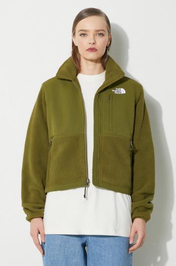 Bunda The North Face W Ripstop Denali Jacket dámska, zelená farba, prechodná, oversize, NF0A870SPIB1