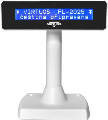 Vevőkijelző Virtuos LCD FL-2025 MB 2 x 20 fehér