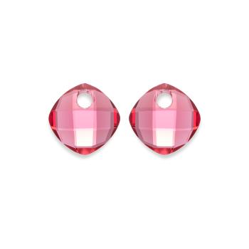 Sparkling Jewels Prívesky na náušnice z fuchsiového kremeňa EAGEM51-CC