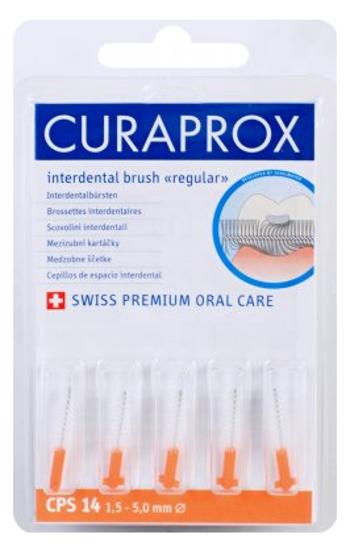 CURAPROX CPS 14 regular refill ORANŽOVÁ medzizubné kefky bez držiaka 5 ks