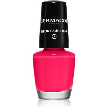 Dermacol Neon neónový lak na nechty odtieň 42 Barbie Doll 5 ml