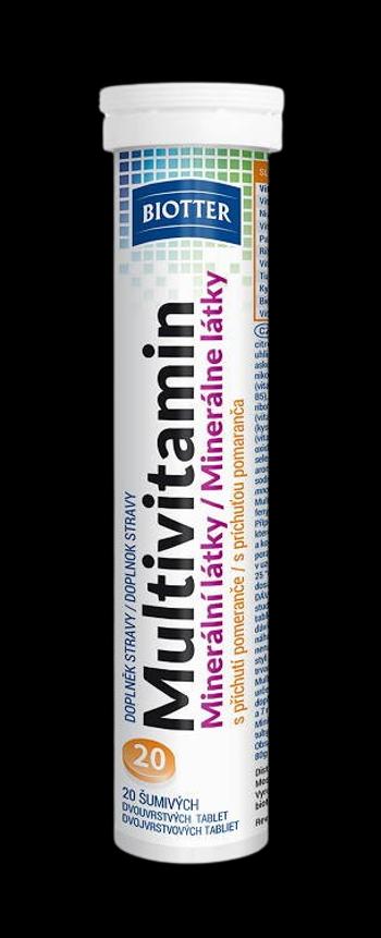 BIOTTER Multivitamín minerálne látky 20 šumivých tabliet
