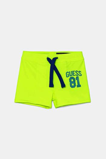 Detské plavkové šortky Guess zelená farba, I5GZ03 MC052
