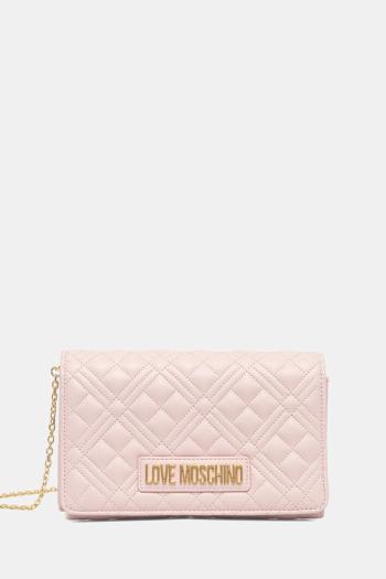 Kabelka Love Moschino ružová farba, JC4079PP1NLA0601