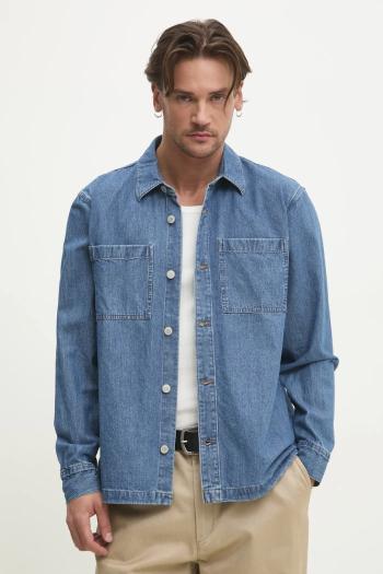 Rifľová košeľa Hollister Co. pánska, voľný strih, s klasickým golierom, KI325-5023