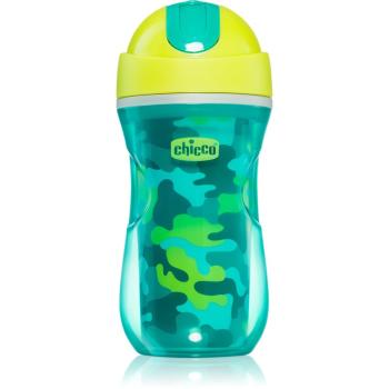 Chicco Sport Cup hrnček s rúrkou Green 12 m+ 266 ml