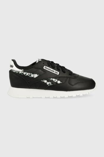 Detské tenisky Reebok Classic CL LTHR čierna farba