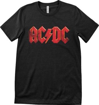 AC/DC Tričko Distressed Logo Unisex Black M