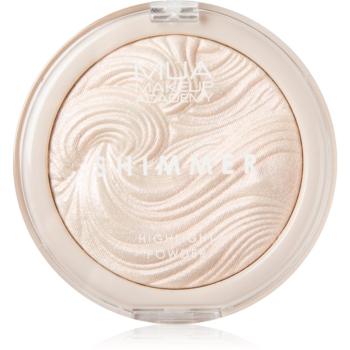 MUA Makeup Academy Shimmer kompaktný púdrový rozjasňovač odtieň Peach Diamond 8 g