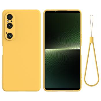 RUBBER Ochranný obal pre Sony Xperia 1 VI žltý