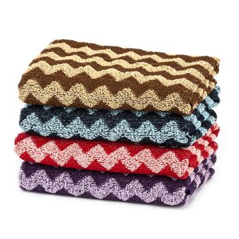 Zig Zag háztartási törölköző, 50 x 100 cm, 4 db-os szett