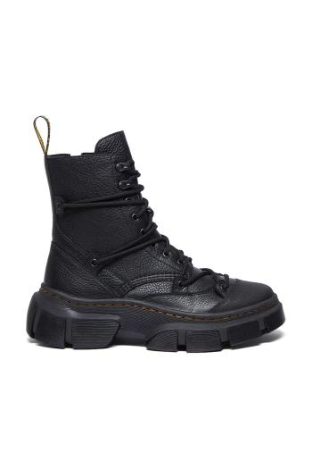 Kožené členkové topánky Dr. Martens DMXL čierna farba, na platforme, DM41646001