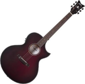 Schecter Orleans Stage Acoustic Vampyre Red Burst Satin Elektroakustická gitara Jumbo