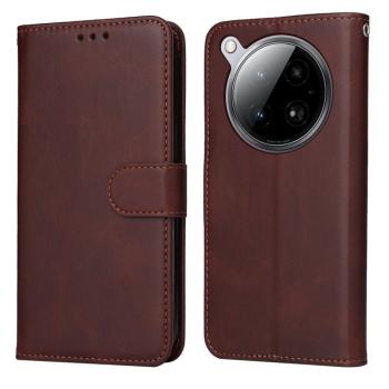 SMOOTH Peňaženkové puzdro pre Infinix Zero 40 5G tmavohnedé