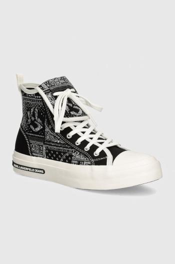 Tenisky Karl Lagerfeld Jeans KLJ VULC dámske, čierna farba, KLJ60955