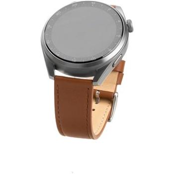 FIXED Leather Strap so šírkou 20 mm hnedý (FIXLST-20MM-BRW)