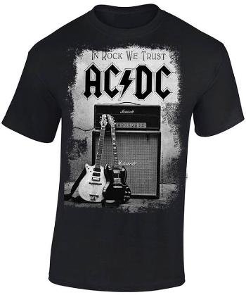 AC/DC Tričko In Rock We Trust Black XL