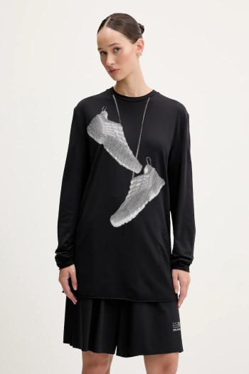 Tričko s dlhým rukávom MM6 Maison Margiela x Salomon čierna farba, S52GC0346.M20101