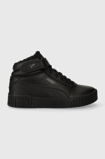 Detské tenisky Puma Carina 2.0 Mid WTR Jr čierna farba