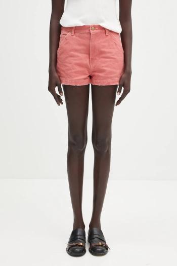 Rifľové krátke nohavice AMBUSH Canvas Short Pants ružová farba, jednofarebné, vysoký pás, 12115383