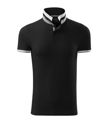 MALFINI Pánska polokošeľa Collar Up - Čierna | XXXL