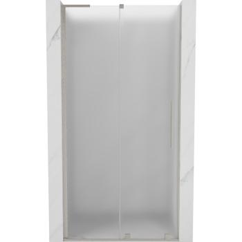 MEXEN/S - Velar L posuvné sprchové dvere 90 cm, dekor, nikel kartáčovaný 871-090-003-31-97