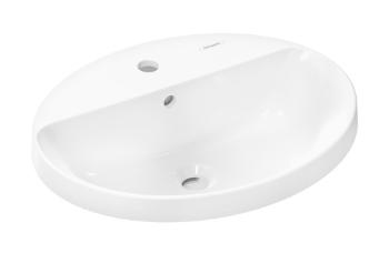 Zápustné umývadlo Hansgrohe Xuniva D 55x45 cm otvor pre batériu uprostred 60160450