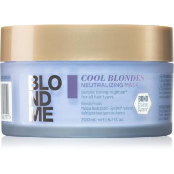 Schwarzkopf Professional Blondme Cool Blondes vyživujúca maska neutralizujúci žlté tóny 200 ml