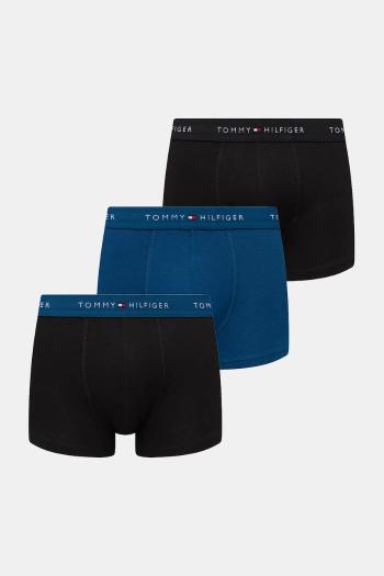 Boxerky Tommy Hilfiger 3-pak pánske, čierna farba, UM0UM03523