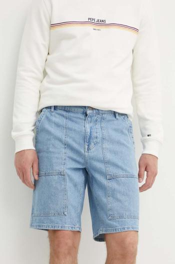 Rifľové krátke nohavice Pepe Jeans RELAXED SHORT UTILITY pánske, PM801109