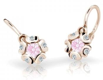 Cutie Jewellery Detské náušnice z ružového zlata C2178-10-X-4 ružová