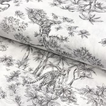 Pamutvászon Acajou graphite PERCALE