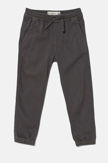 Detské nohavice Abercrombie & Fitch šedá farba, jednofarebné, KI230-4018