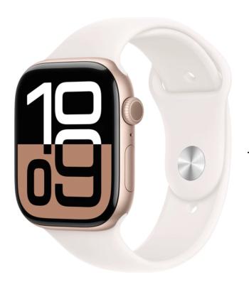 APPLE Watch Series 10 GPS + Cellular 42mm Rose Gold Aluminium Case with Light Blush Sport Band - M/L