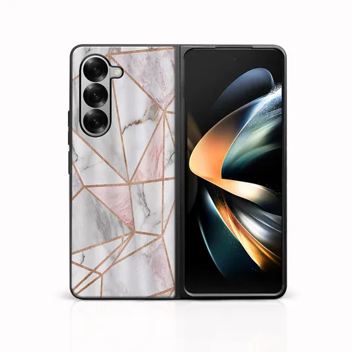 MY ART Ochranný kryt pre Samsung Galaxy Z Fold6 5G PINK MARBLE (143)
