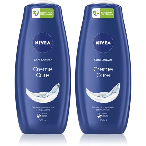 NIVEA Creme Care krémový sprchový gél výhodné balenie 2 x 500 ml