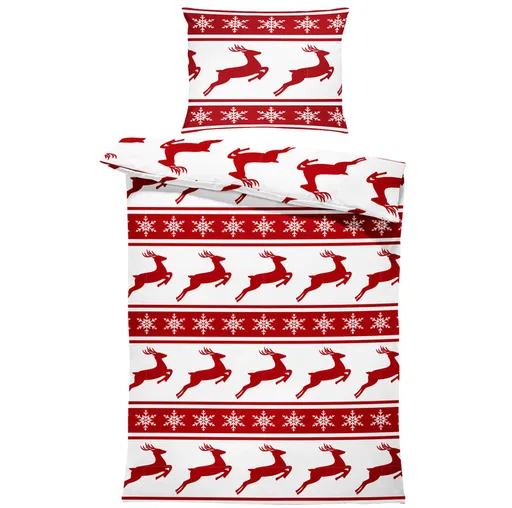 Obliečky Sobi a vločky (Rozmer: 1x150/200 + 1x60/50)