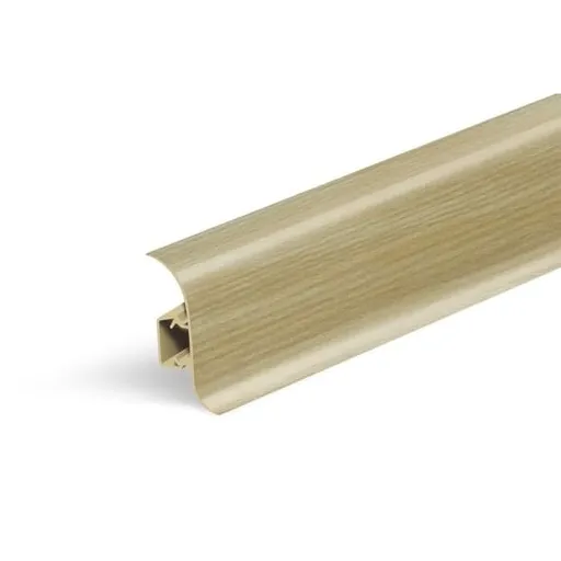 Lišta soklová Naturel popolavo pastelová , PVC dĺžka 250 cm, výška hrany 56 mm, NATNGF079