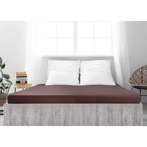 4Home jersey prestieradlo Ideál tmavohnedá, 180 x 200 cm