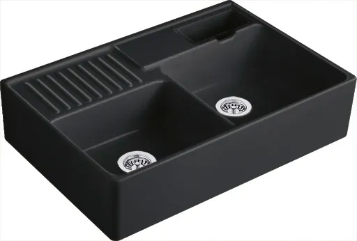 VILLEROY & BOCH VILLEROY & BOCH - Keramický drez Villeroy &amp; Boch modulový, 632391R7, Pure Black 632391R7