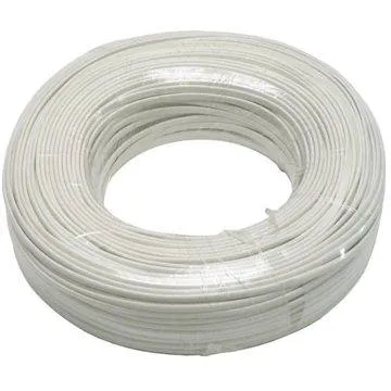 Datacom, telefónny, 4 žilový, biely, 100m (1001)