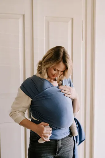 BOBA Nosič detí / šatka Classic Wrap - Navy Blue