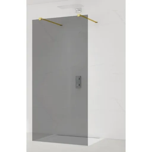 Sprchová zástena Walk-in 100 cm SAT vo farbe profilu zlatá SATBWI100KSZAVZ