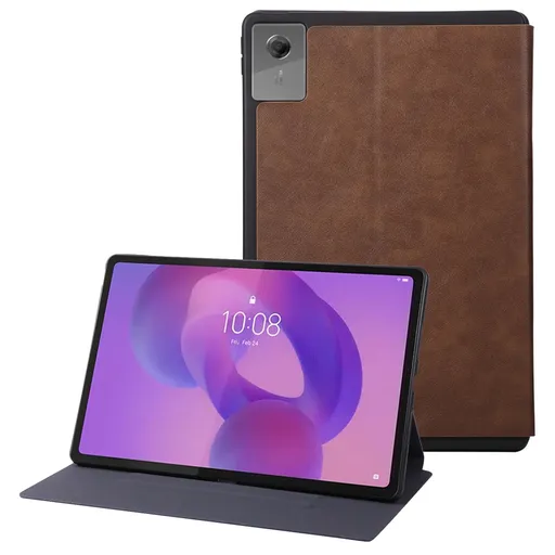 MONO Zaklápacie puzdro pre Lenovo Idea Tab Plus / Tab K12 hnedé