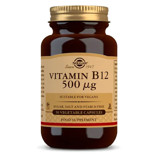 SOLGAR Vitamín B12 500 mcg 50 kapsúl