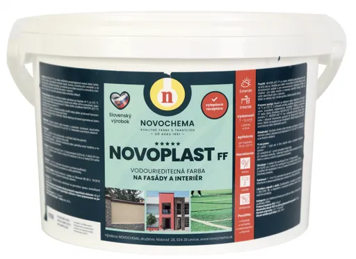 NOVOPLAST FF - Výplňová fasádna farba biela 25 kg